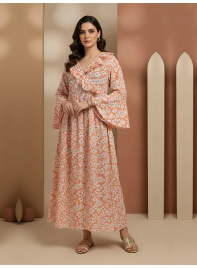 Alaya Women Printed  Cotton Jalabiya-AL4008